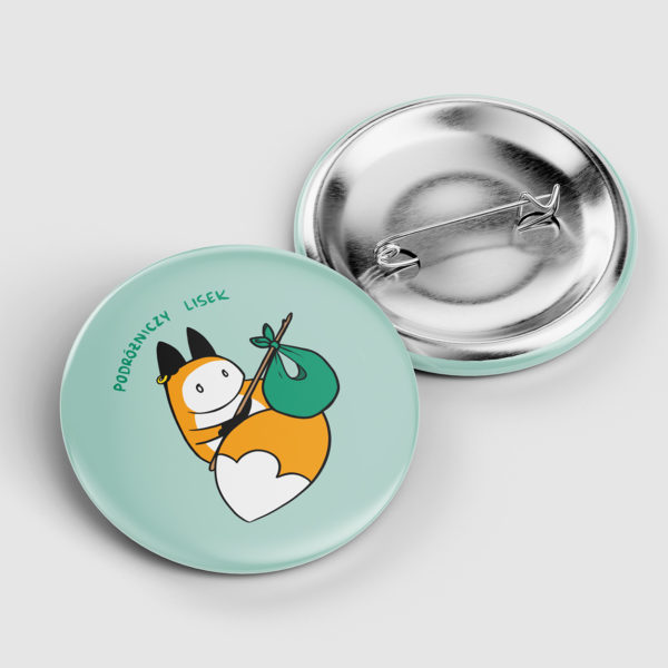 Przypinka Podróżniczy Lisek
